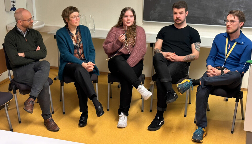 Fra venstre: Jan Frode Hatlen, Marit Reitan, Hanna Drag Lysø, Håkon Isaksen og Jakob Bonnevie Cyvin.