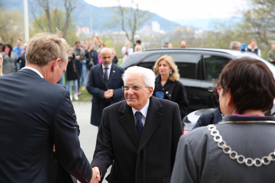 Ola Borten Moe fikk møte president Mattarella.