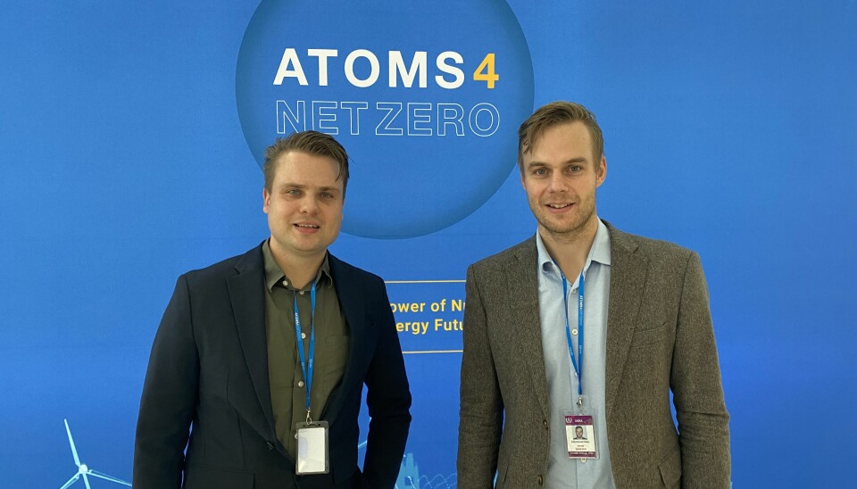 Førsteamanuensis Jonas Kristiansen Nøland og postdoktor Martin Hjelmeland, deltok i oktober på en konferanse om klima og kjernekraft, hvor de presenterte resultater fra forskningsprosjektet Neres, «kjernekraftens rolle i et fornybart energisystem».