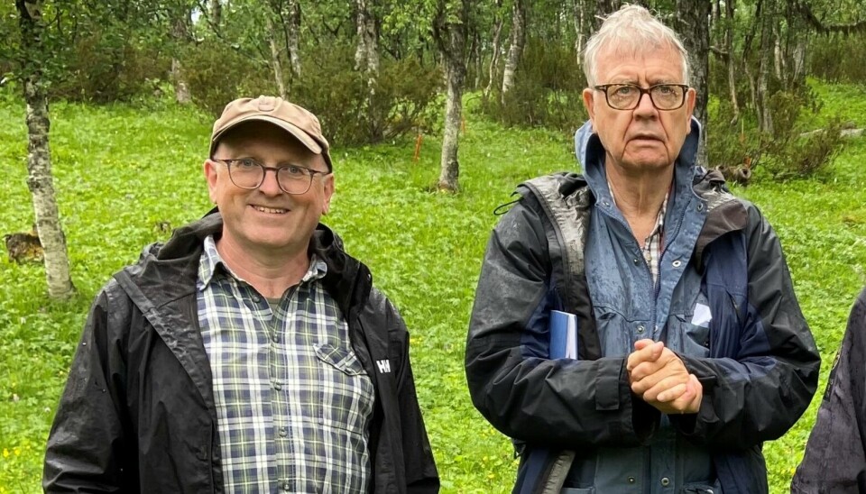 Dag-Inge Øien (t.v.) og Asbjørn Moen, fra Sølendet naturreservat.