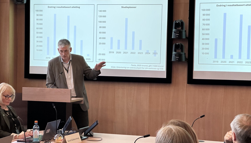 Bjørn Haugstad var klar på at NTNU er en kompleks organisasjon: - Vi må gi ansvar ut til organisasjonen, men vi må også sørge for at NTNU sentralt har styring overordnet, slo han fast.