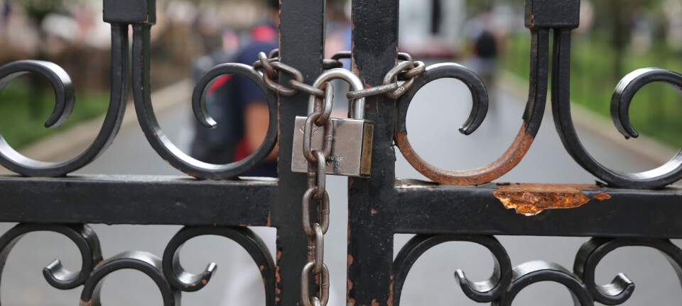 Universitetet som satte hengelås på porten