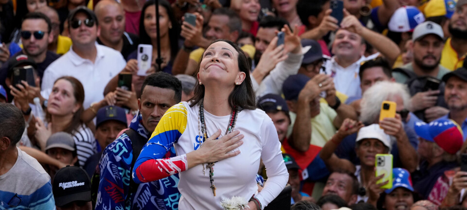 Nobels fredspris tildeles Venezuelas opposisjonsleder María Corina Machado